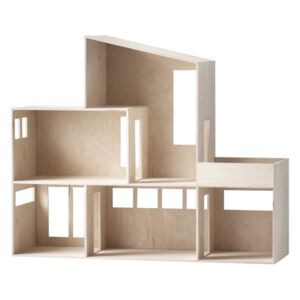 Funkis House Large Shelf - L 66 x H 55 cm by Ferm Living Natural wood