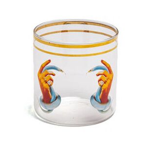 Toiletpaper - Hands with snakes Glass - / H 8.5 cm by Seletti Multicoloured