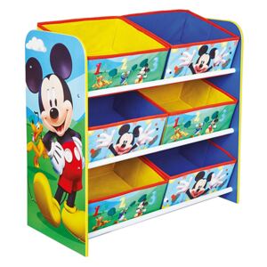 Mickey Mouse 6 Bin Storage Unit