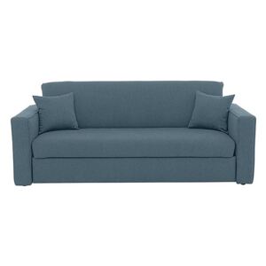 Versatile 3 Seater Fabric Sofa Bed with Box Arms