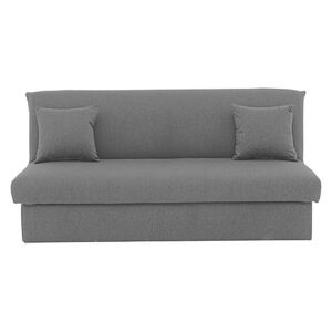 Versatile 3 Seater Fabric Sofa Bed No Arms - Grey