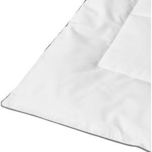 Duvet White Japara Cotton Single Size 135 x 200 cm Quilted Bedding Bedroom Beliani