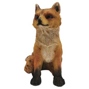 Resin Sitting Fox