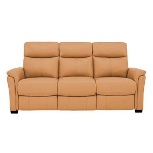 Compact Collection Piccolo 3 Seater Leather Static Sofa- World of Leather