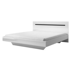 FURNITOP Bed 160 HEKTOR HR31 white laminate / white gloss