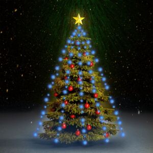 Christmas Tree Net Lights with 180 LEDs IP44 Blue 180 cm