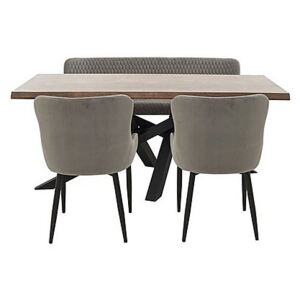 Sapporo Table, 2 Chairs and Bench Dining Set
