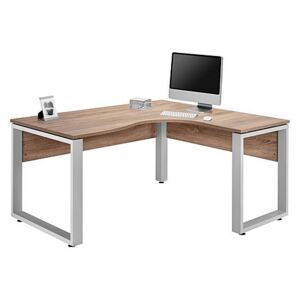 Fylo Right Hand Facing Corner Desk - Brown
