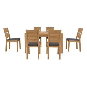 Bakerloo Small Extending Table and 6 Chairs Dining Set