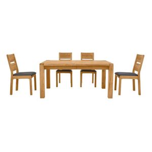 Bakerloo Large Extending Table and 4 Chairs Dining Set