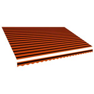 VidaXL Awning Top Sunshade Canvas Orange and Brown 500x300 cm