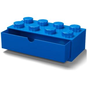 Lego Brick Storage Desk Drawer 8 - Blue