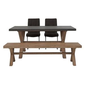 Fusion Small Table, 2 Chairs and Dining Bench Set