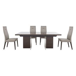 ALF - Corrado Extending Dining Table and 4 Dining Chairs - 210-cm