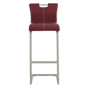 Ideas Handle-back Bar Stool with Cantilever Base - Red