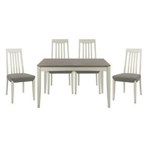 Skye Medium Table and 4 Tall Chairs - Grey