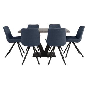 Rocket Dining Table and 6 Chairs Dining Set