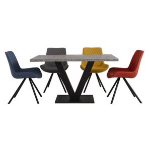 Rocket Dining Table and 4 Chairs Dining Set