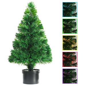 VidaXL Artificial Christmas Tree Fibre Optic 64 cm Green