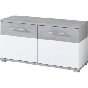 Germania Shoe Cabinet Topix 96x40x50.4 cm White and Concrete