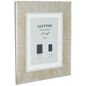 Glitter Picture Frame 7 x 5 - Gold
