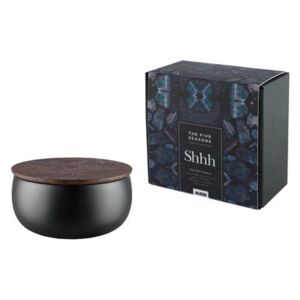 The Five Seasons Scented candle - / Porcelain - H 7.5 cm by Alessi Black/Natural wood