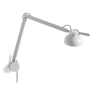PC Wall light with plug - / Double arm by Hay White
