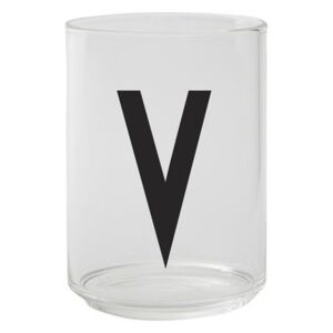 A-Z Glass - / Borosilicate glass - Letter V by Design Letters Transparent