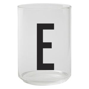 A-Z Glass - / Borosilicate glass - Letter E by Design Letters Transparent