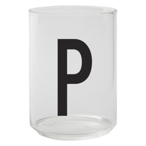 A-Z Glass - / Borosilicate glass - Letter P by Design Letters Transparent