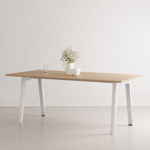 New Modern Rectangular table - / 190 x 95 cm - Eco-certified oak / 8 to 10 people by TIPTOE White