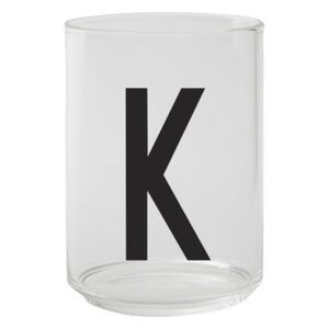 A-Z Glass - / Borosilicate glass - Letter K by Design Letters Transparent