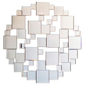 Regan Medium Round Wall Mirror - Silver