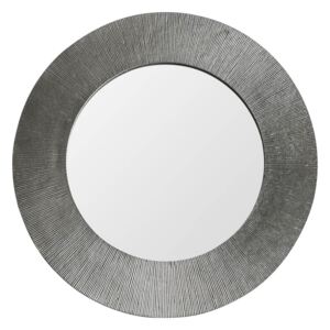 Rain 60cm Medium Round Wall Mirror - Silver