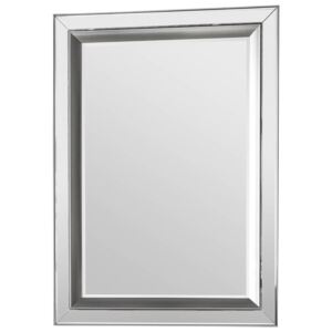 Saddie Large Rectangle Wall Mirror - Silver