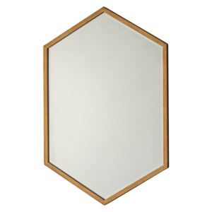 Northwich Medium Hexagon Wall Mirror - Gold