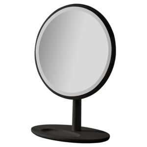 Nile Medium Round Dressing Table Mirror - Black