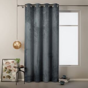 Curtain Amelia Home - Velvet Charcoal 1 pc