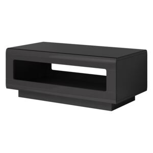 FURNITOP Coffee table HEKTOR HR99 anthracite gloss / black glass