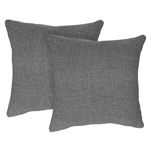 The Lounge Co. - Bronwyn Pair of Large Fabric Cushions - Grey