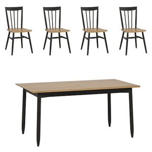 Ercol - Monza Small Extending Dining Table and 4 Dining Chairs