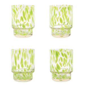 Tortoise Glass - / Set of 4 by & klevering Green