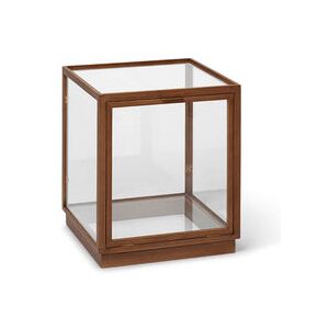 Miru Storage - / 40 x 40 x H 42 cm - Glass & oak by Ferm Living Natural wood