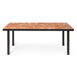 Flod Tiles Rectangular table - / 181 x 81 cm - Hand-made clay tiles by Ferm Living Red/Orange