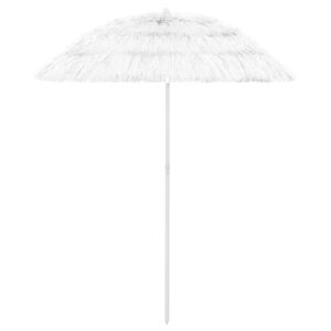 VidaXL Beach Umbrella White 180 cm