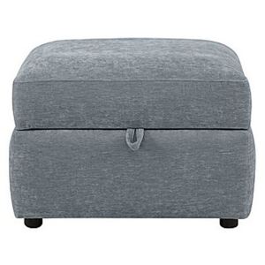 Rosie Fabric Storage Footstool - Grey