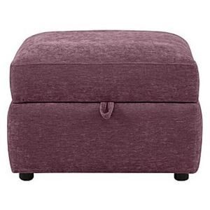 Rosie Fabric Storage Footstool - Purple