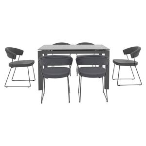 Calligaris - New Baron Extending Dining Table and 6 Chairs