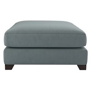 The Lounge Co. - Lorrie Fabric Footstool - Blue