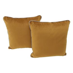Comfi Fabric Pair of Scatter Cushion - Brown